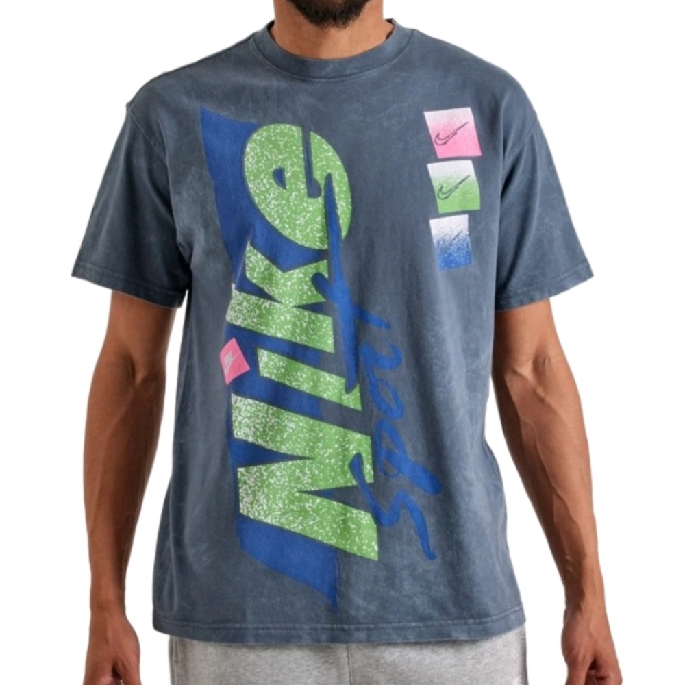 Nike Sport Sportswear M90 Vintage Loose Fit T-Shirt Anthracite Size S HV9805-060